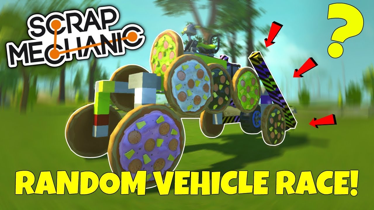 RANDOM VEHICLE SWAP RACE! WORST IDEA EVER!!! - Scrap Mechanic Multiplayer Challenge Gameplay