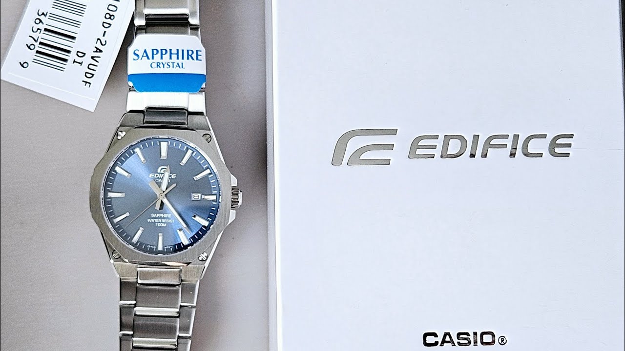 ⌚Casio EFR-S108D-2, WR 100m, SAPPHIRE