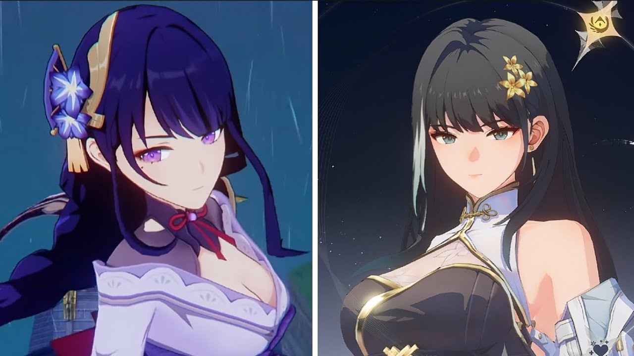 Genshin Impact Vs Wuthering Waves jiggle physics