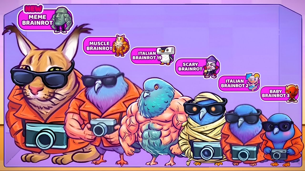 Merge Fellas: Meme Brainrot,Italian 2,19,Muscle,Scary,Baby 3 ⁉️ Max Level | Gameplay!