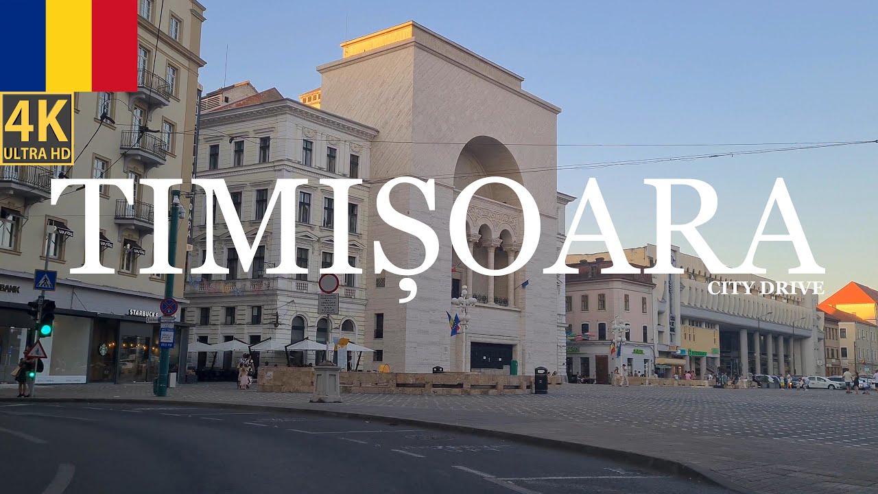 4K Timișoara Banat Romania City Drive 4K