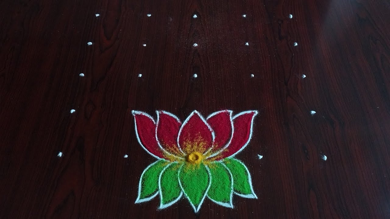 Ratha saptami special rangoli design (5×5) dot's....