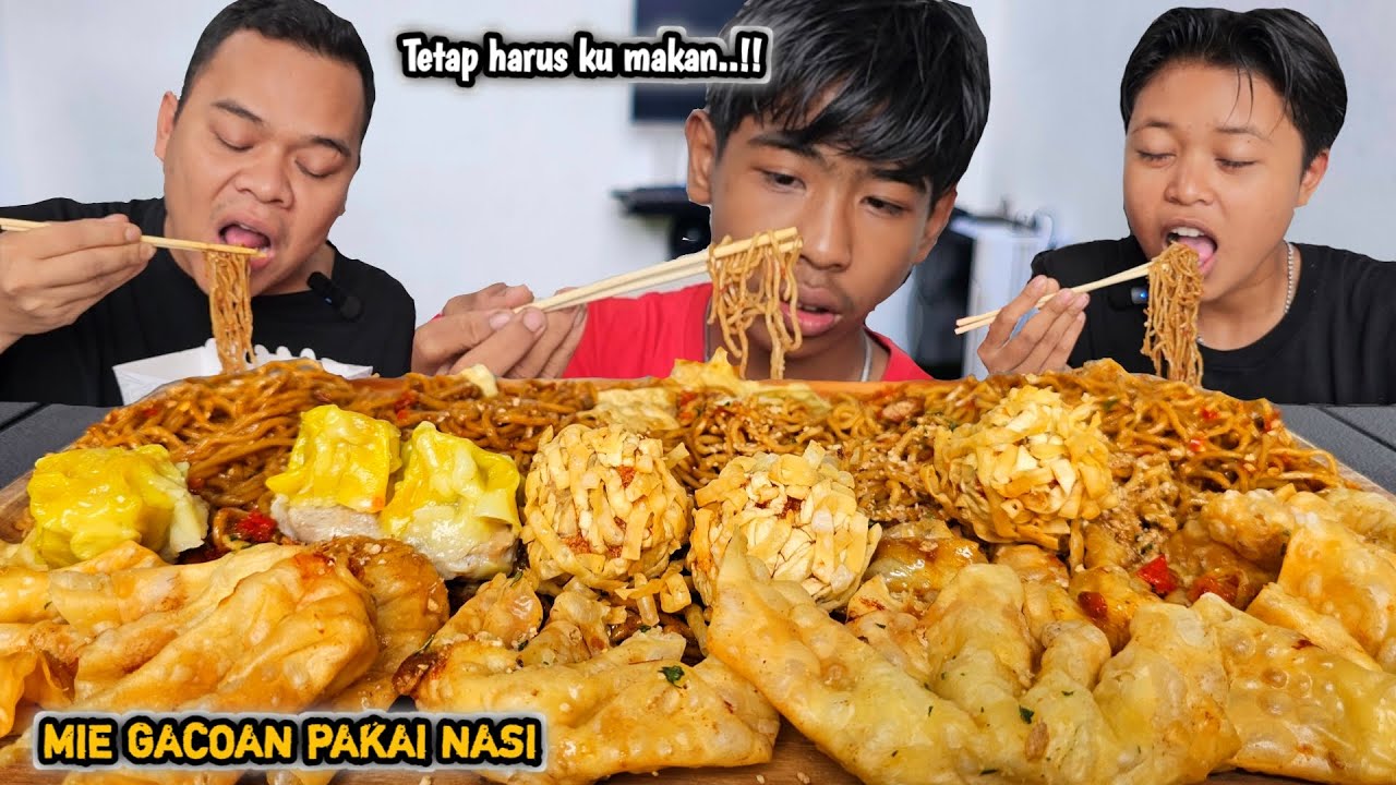 HAHA COKLAT NAMPAN ? MUKBANG MIE GACOAN + DIMSUM + UDANG RAMBUTAN, ENak Pakai Nasi