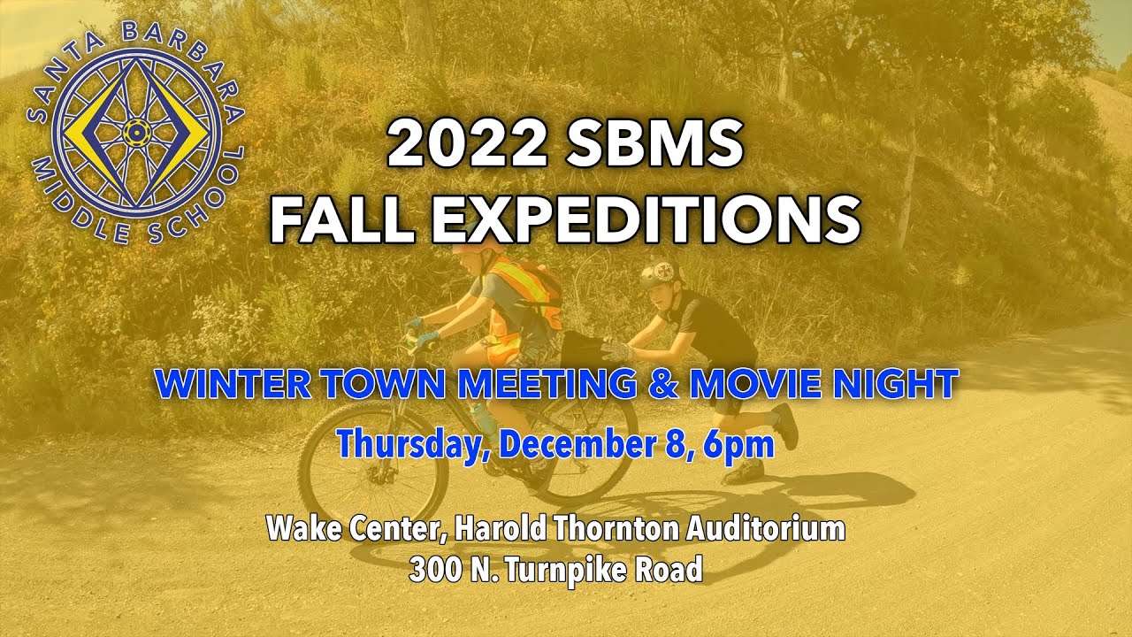 Trailer - 2022 SBMS FALL EXPEDITIONS