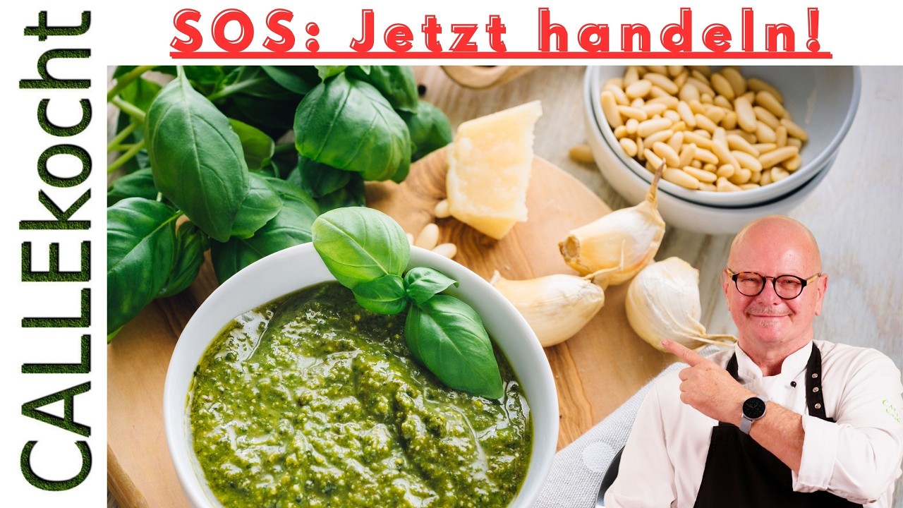 Pesto selbermachen: Basilikum 🌿💚 vom Balkon retten leicht gemacht