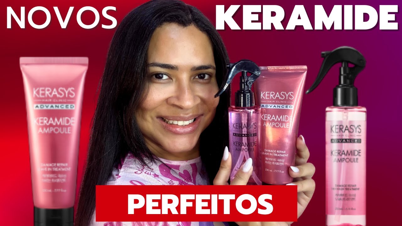 LEAVE-IN PARA CABELOS DANIFICADOS KERASYS KERAMIDE DAMAGE REPAIR e NO WASH - DENI DIAMOND