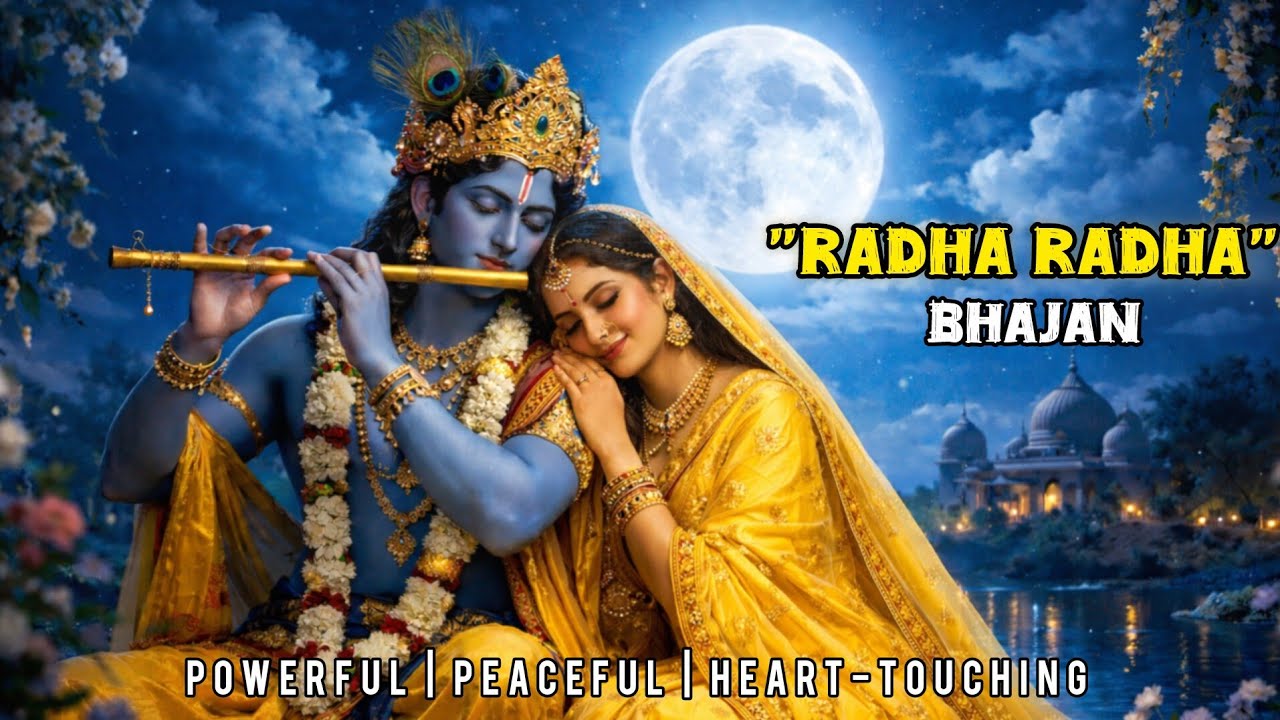 🌸Radha Radha Bhajan🌸 | Divine Chant for Inner Peace | 🦚Peaceful Krishna Bhajan | Meditation Music
