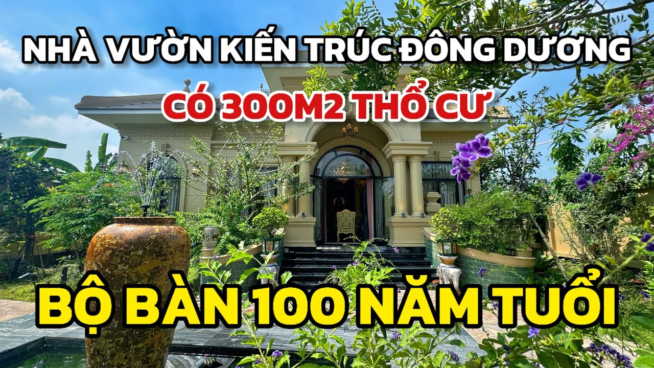 Nhà vườn nghỉ dưỡng rộng 300m2 đất thổ, TẶNG FULL ĐỒ XỊN, ngay QL1A Bình Chánh gần trung tâm TPHCM