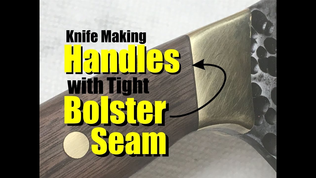 How to mount Knife handles or scales with tight bolster seam