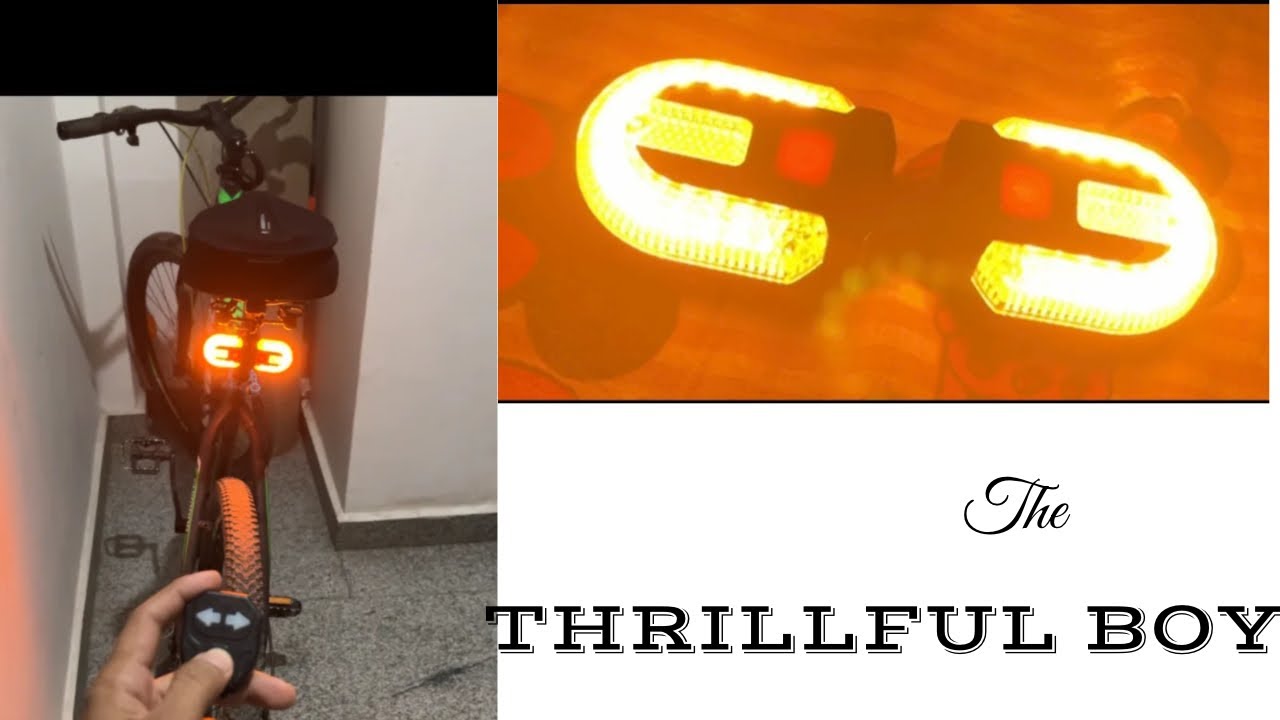 Unboxing remote steering tail light ! Cycle indicator, cycle back light #cycle #cycling #cyclelight
