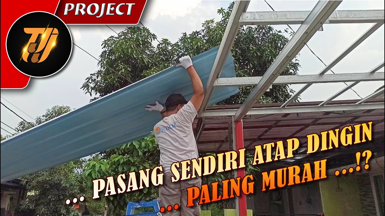 Pasang sendiri atap dingin WiKOOL, teras rumah jadi adem