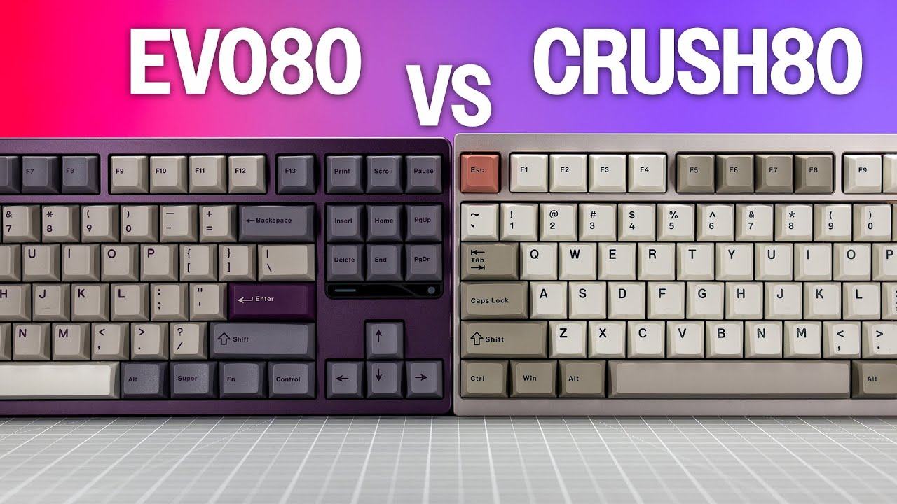 Evo80 vs Crush80 - Premium TKL Battle