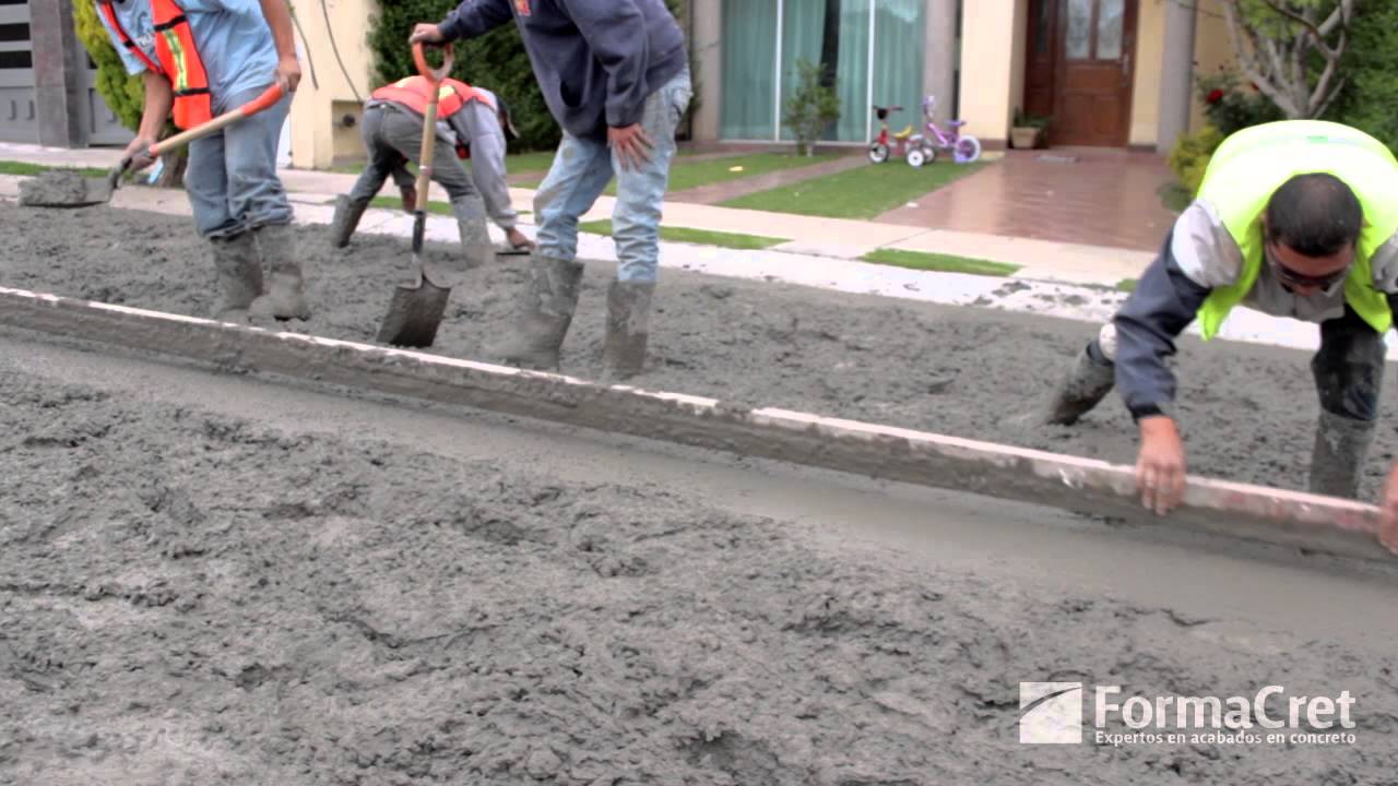 Aplicación de Concreto Rayado Formacret