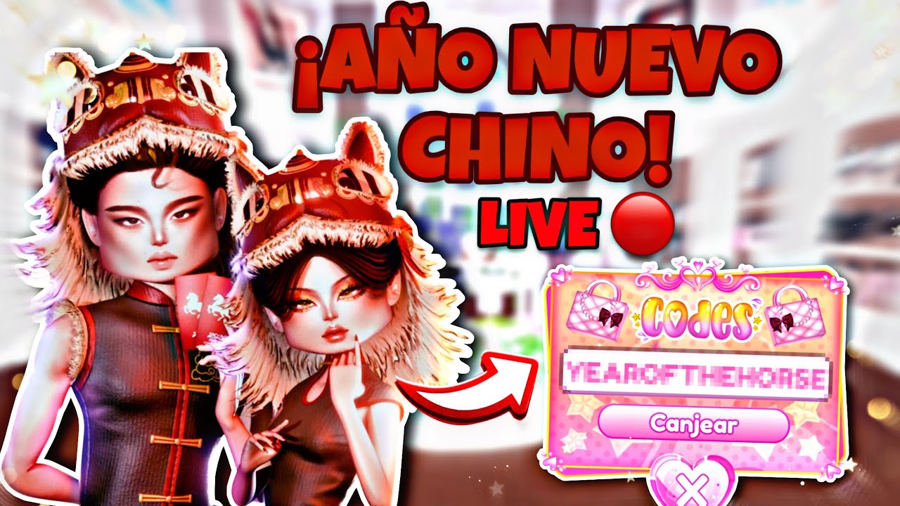 LIVE: 💞 *EVENTO de AÑO NUEVO CHINO* en DRESS TO IMPRESS! 😲 NUEVOS CÓDIGOS 😱