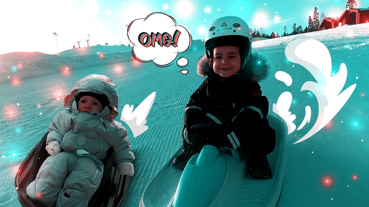 Darian & Caspian - Kids Show - Snowy Adventure at the Sledding Hill