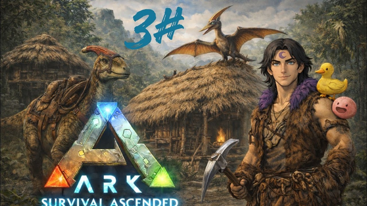 3# Ich fange an meine Basis beim Vulkan zu bauen !!! / Ark Survival Ascended
