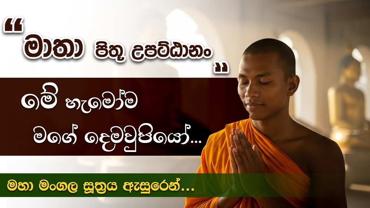 මාතා පිතූ උපට්ඨානං - මේ හැමෝම මගේ දෙමවුපියෝ... | Niwan Dakimu​