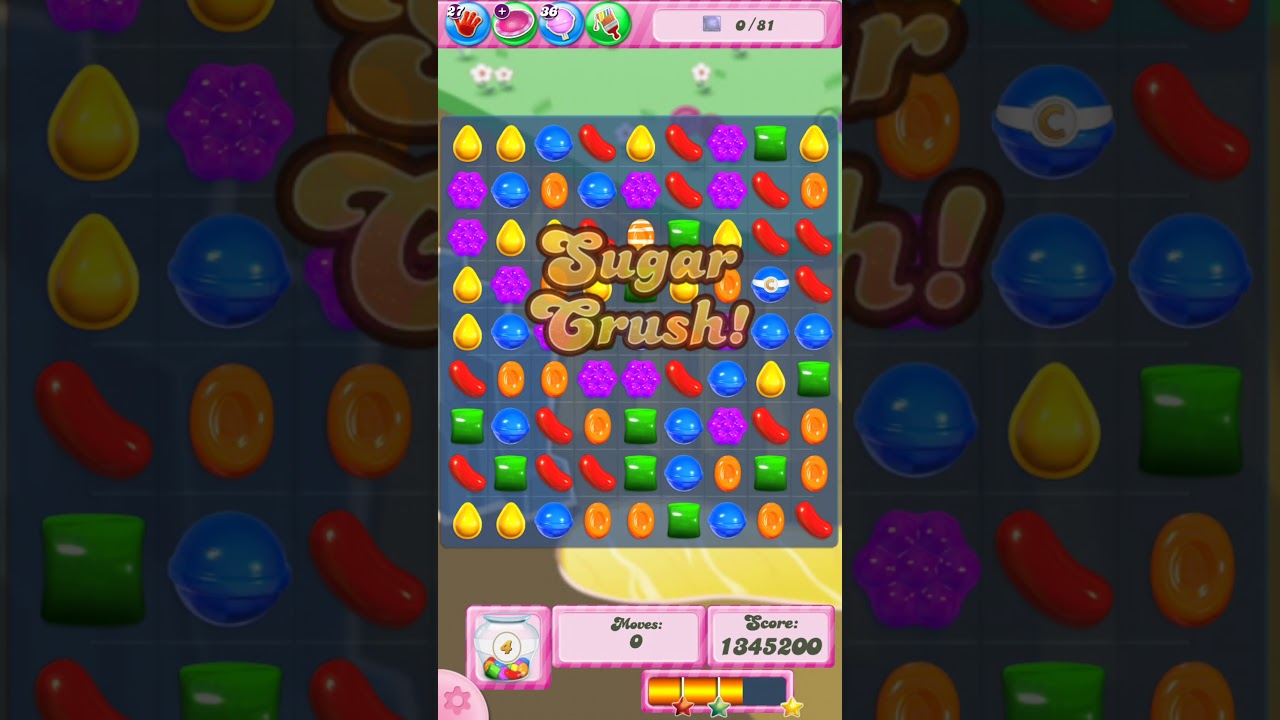 Candy Crush Saga Level 1055 - No Boosters