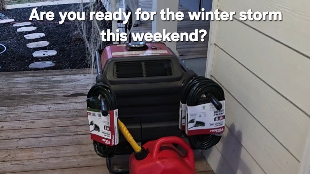 STORM PREP for the house and horses. 