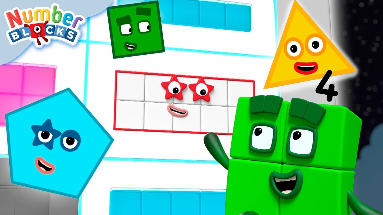 Padrões, sequências e códigos | Desenhos animados para crianças | Numberblocks em Português Brasil