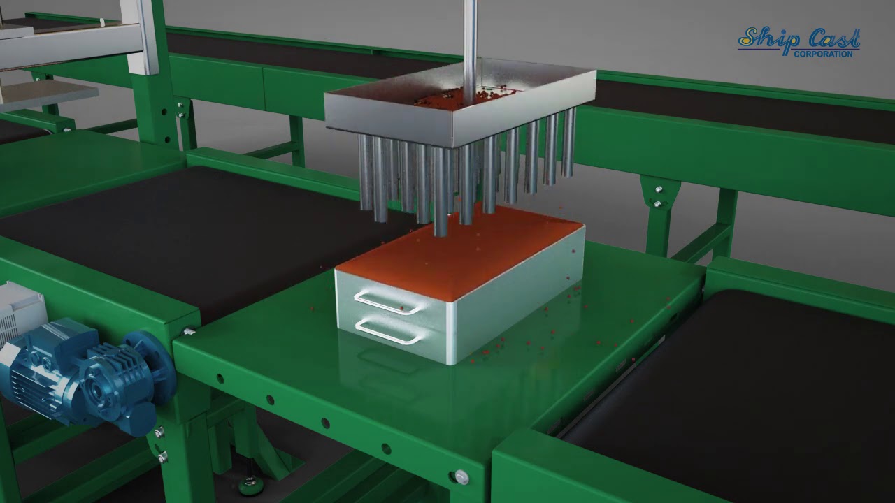 Sand casting 3D Animation