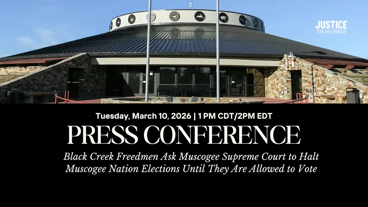 Black Creek Freedmen Ask Court to Halt Muscogee Nation Elections Until They Are Allowed to Vote