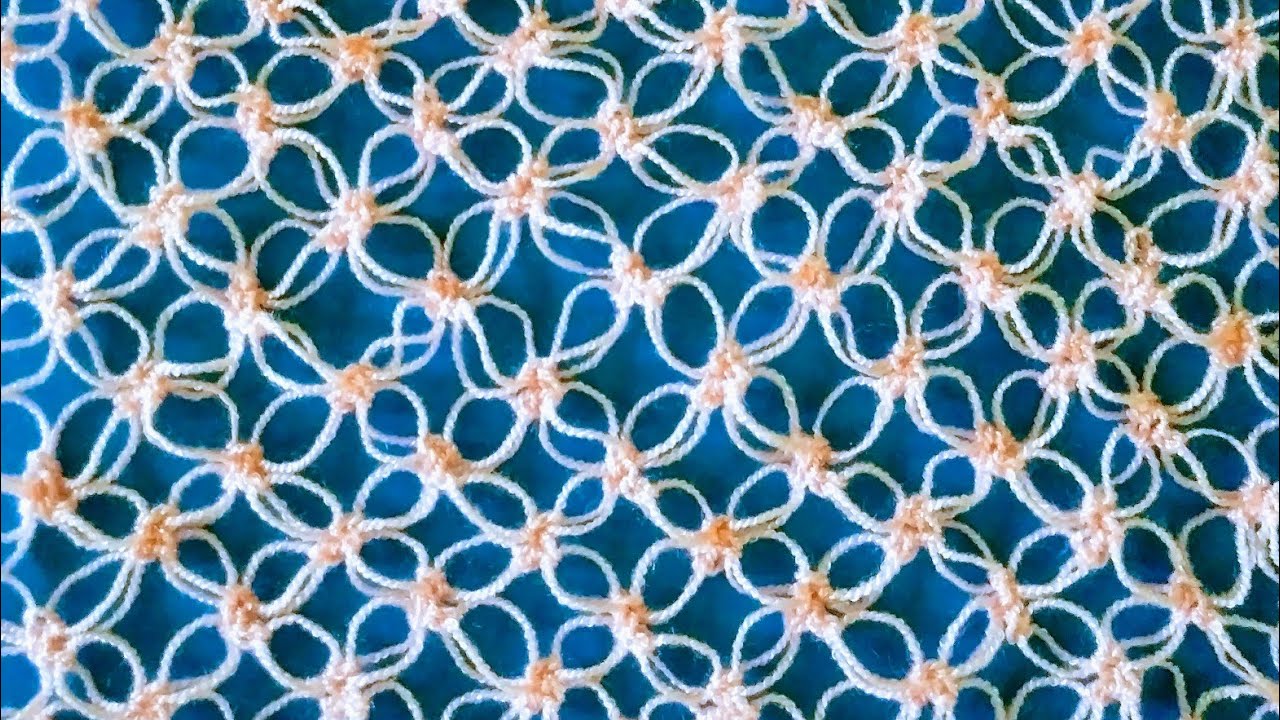 PUNTO NUDO SALOMON/ESPUMA DE MAR/ CROCHET SALOMON'S KNOT STITCH
