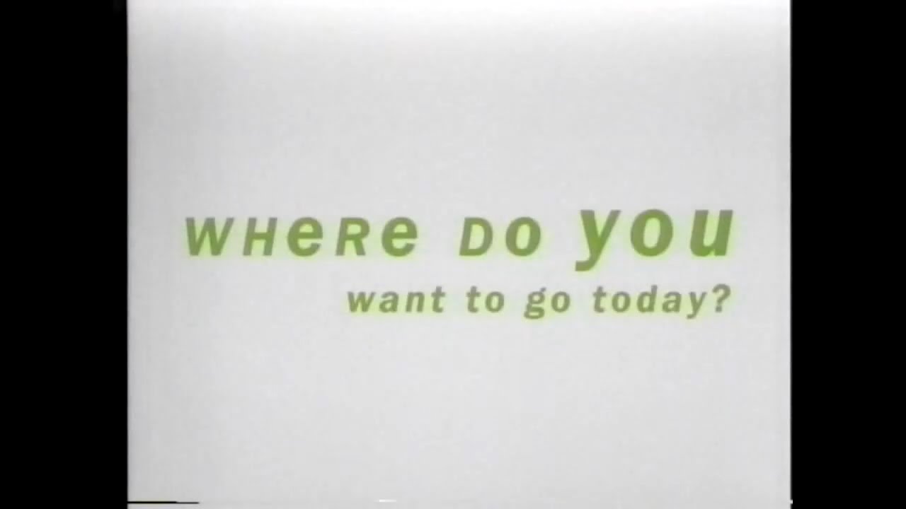 マイクロソフト Where do you want to go today? 関連CM集 1995 - 1998年