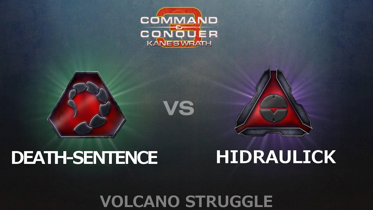 C&C3: Kane's Wrath 1v1 - Death-Sentence (NOD) vs. HiDrauLicK (MoK)