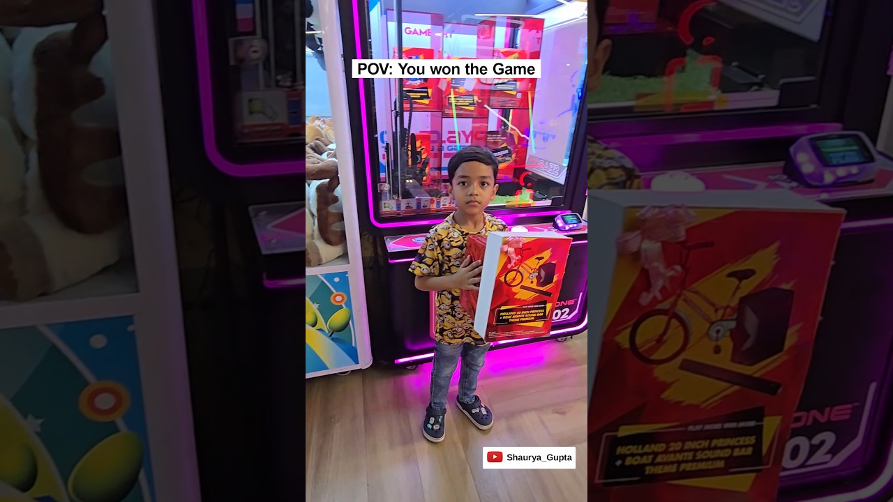 Big Prize, Bigger Smile😊! Shaurya's Timezone win🏆 #TimezoneWin #BigPrize #MachineGame #ShauryaWins