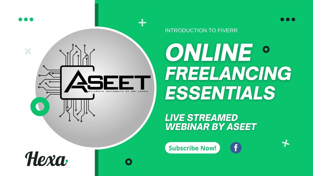 Online Freelancing Essentials: Webinar by ASEET [සිංහල]
