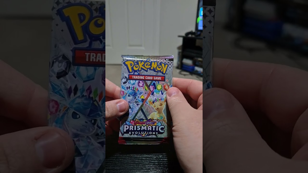 Prismatic Evolutions booster bundle open 