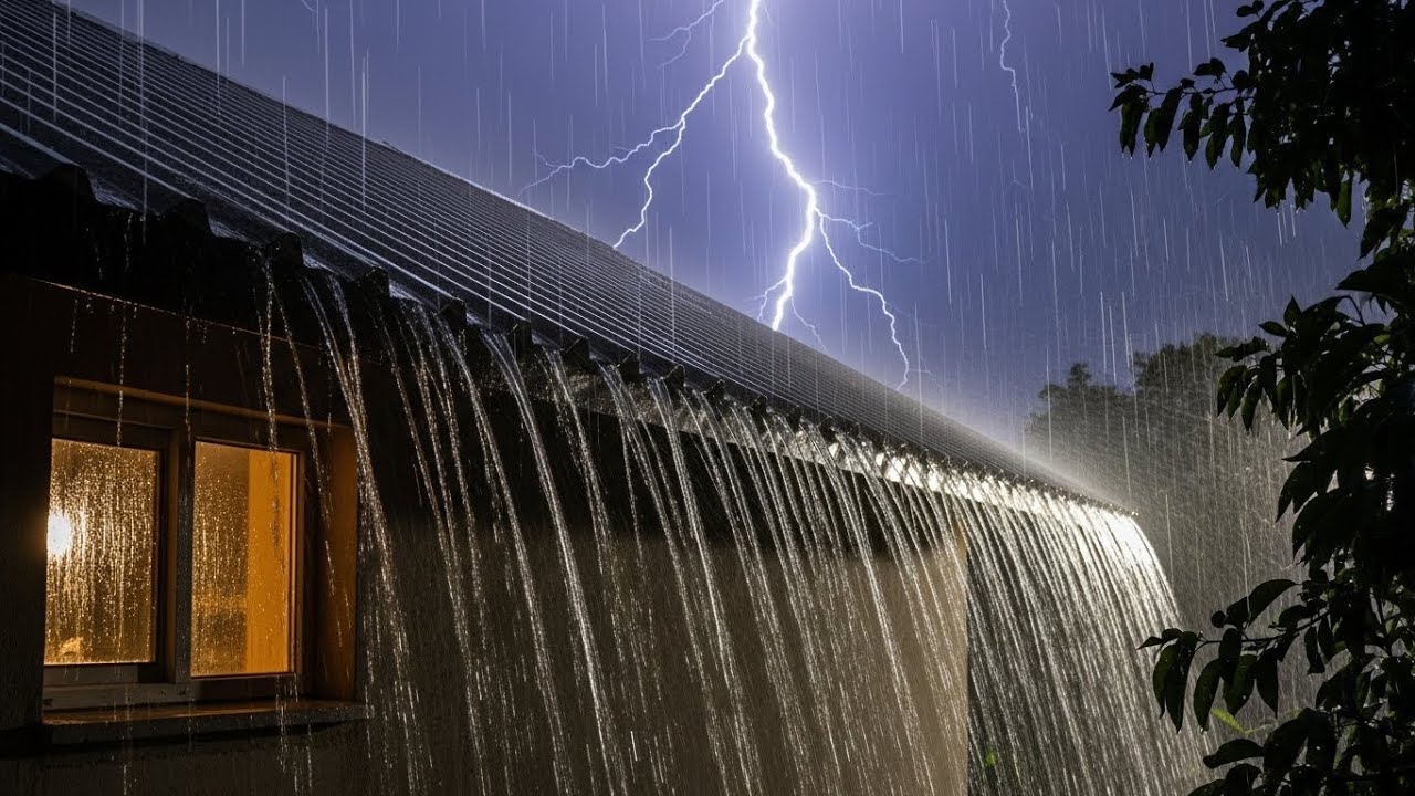 Relaxing Heavy Rain & Distant Thunder for Deep Sleep & Peaceful Dreams #18