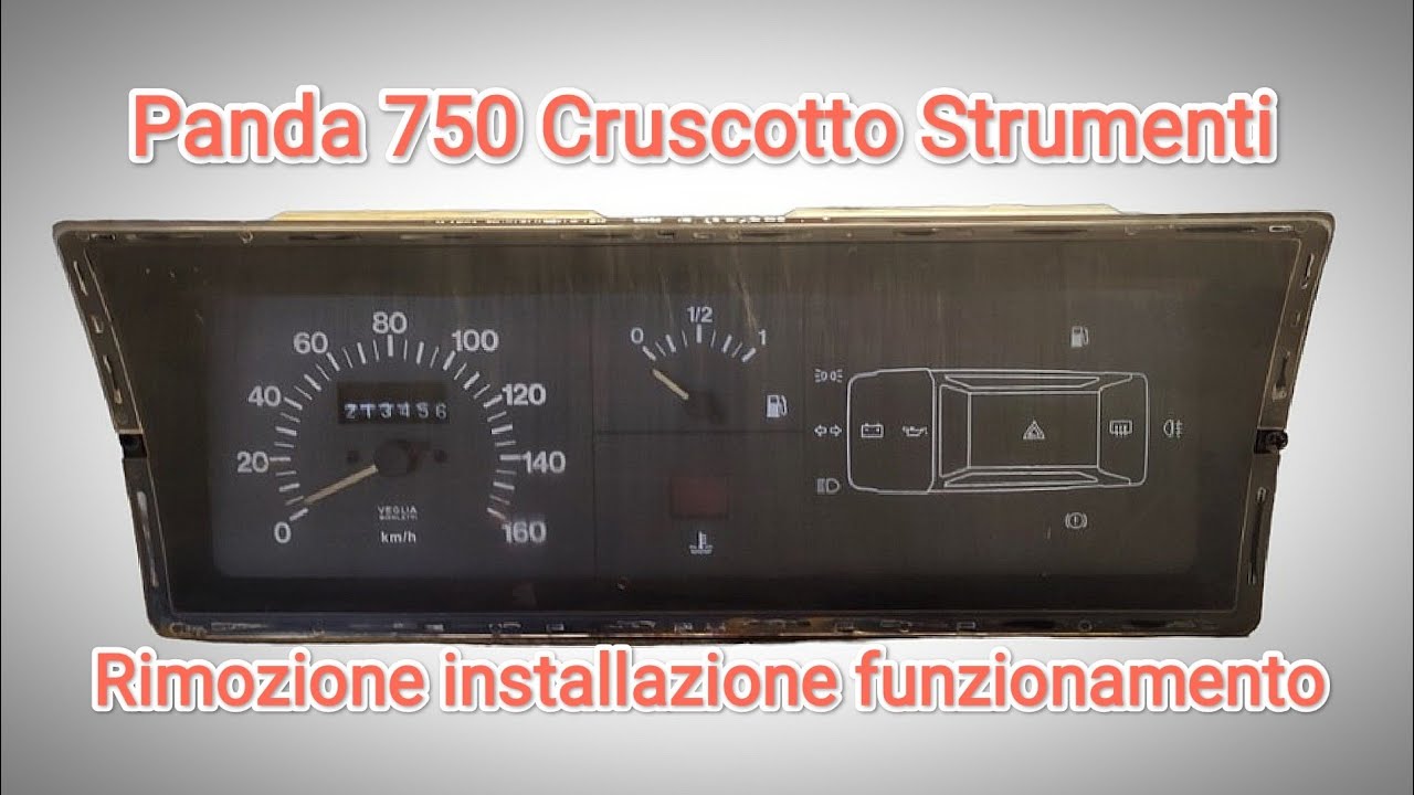 Panda 750 strumenti rimozione test installazione CONTACHILOMETRI ROTTO