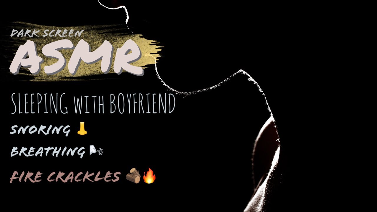 [ASMR] Sleeping with Boyfriend 🌙 Snoring & Breathing 🪵 Fire Crackles 🔥