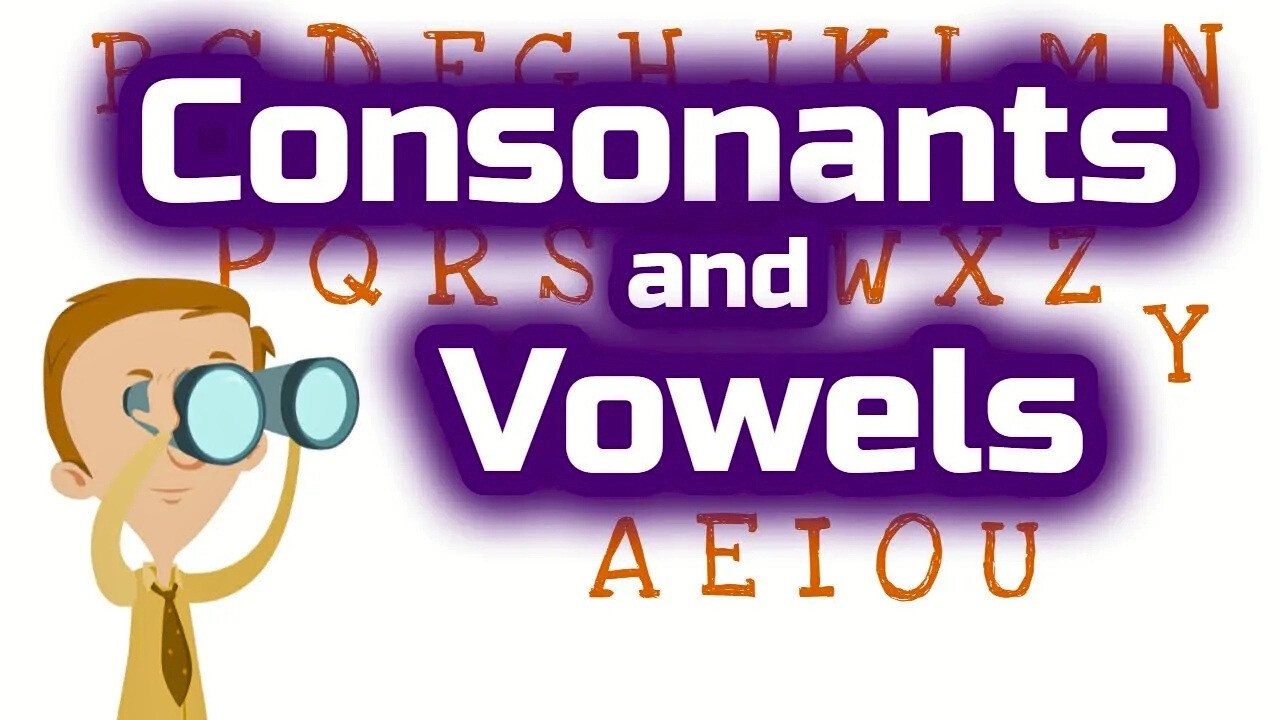 Consonants and Vowels for Kids | Homeschool Pop
