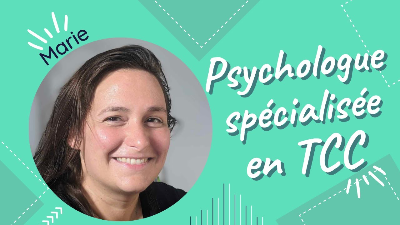 Portrait de Marie psychologue spécialisée en Thérapie Comportementale et Cognitive (TCC)