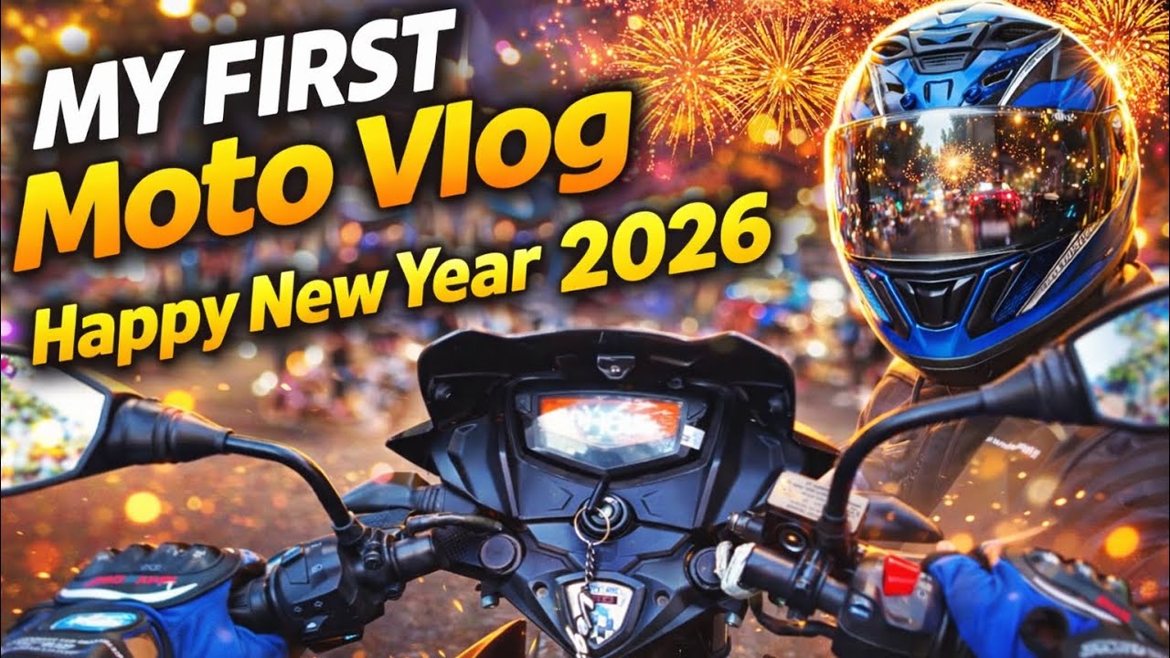 My First Moto Vlog 🏍️ | Happy New Year 2026 🎉