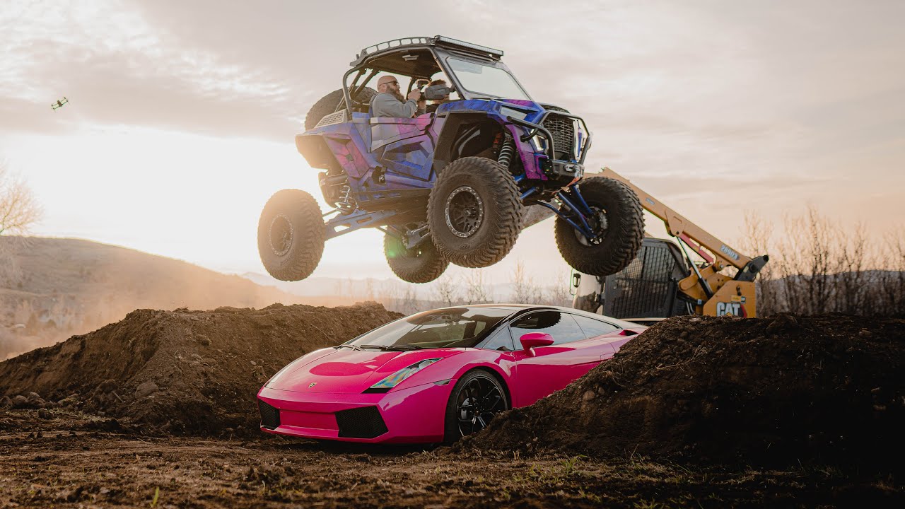 We JUMPED Our RZR Over Our LAMBORGHINI... and I Cant Wait to do it Again!