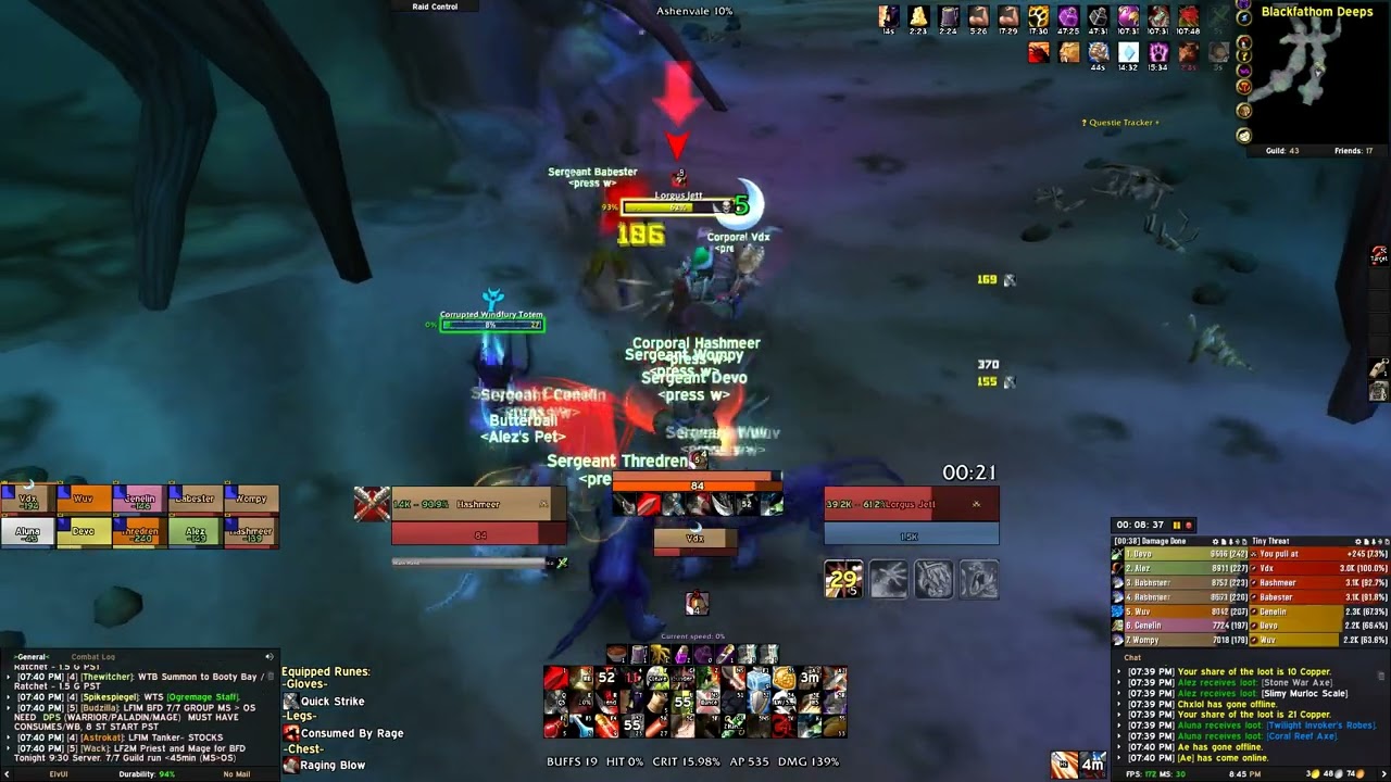 World #2 BFD Speedrun - press w - 14:20 - Season of Discovery (Ethical No Grinch)