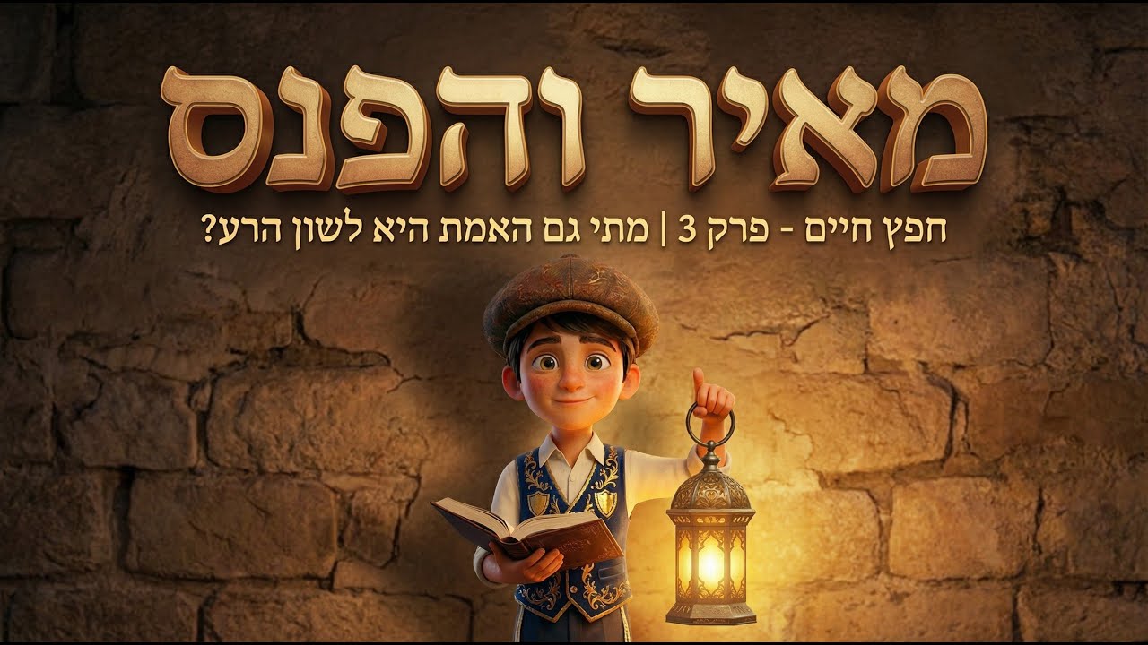 האם מותר להגיד את האמת? 🤔 מאיר והפנס מלמד על כוח הדיבור