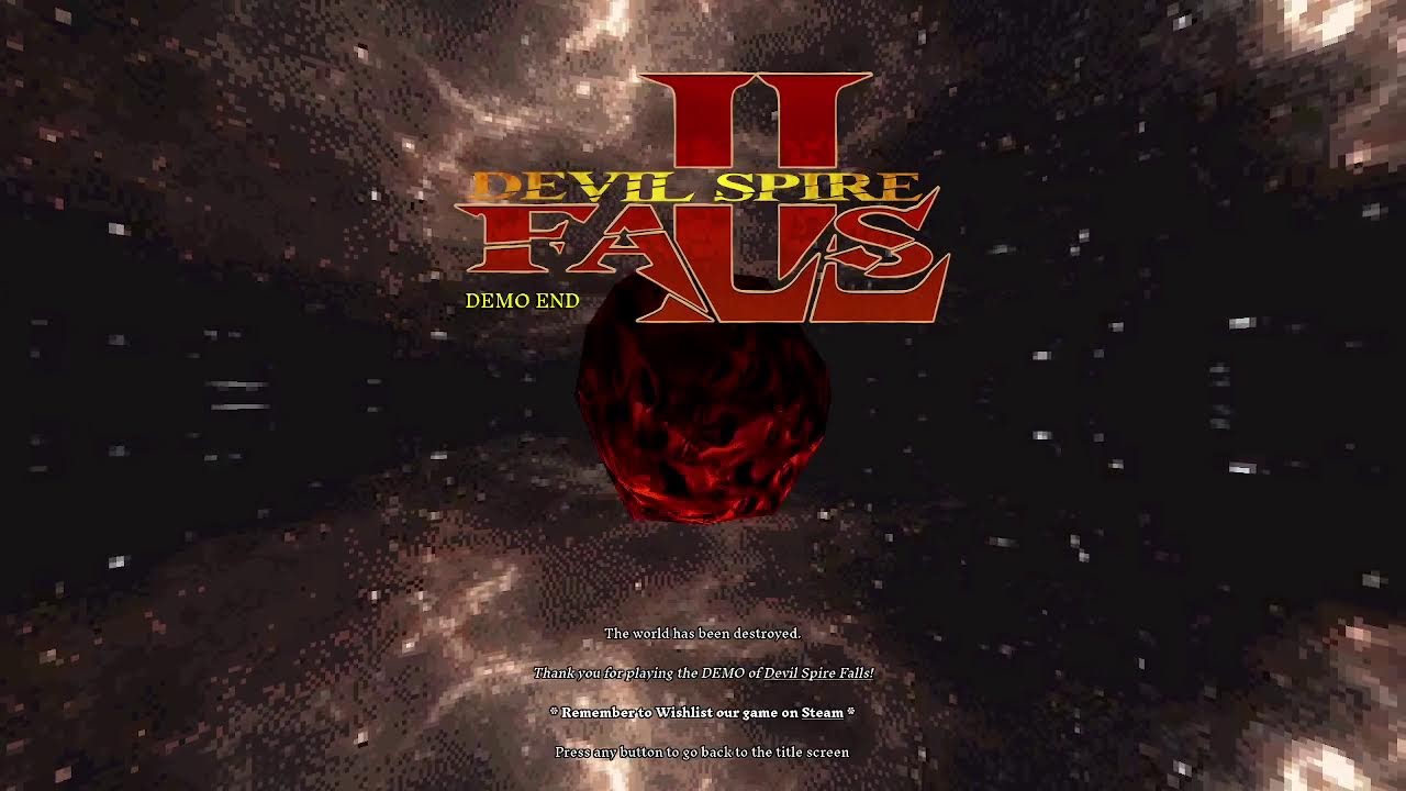 Scarfy Plays Devil Spire Falls Demo on the last day of windows 10