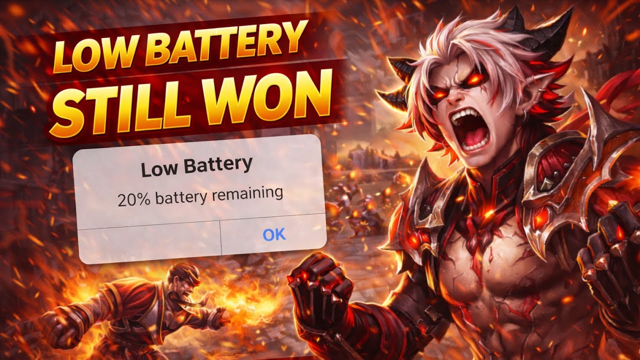 LOW BATTERY Almost Killed Me — 8 Win Streak Dyrroth Ranked Chaos