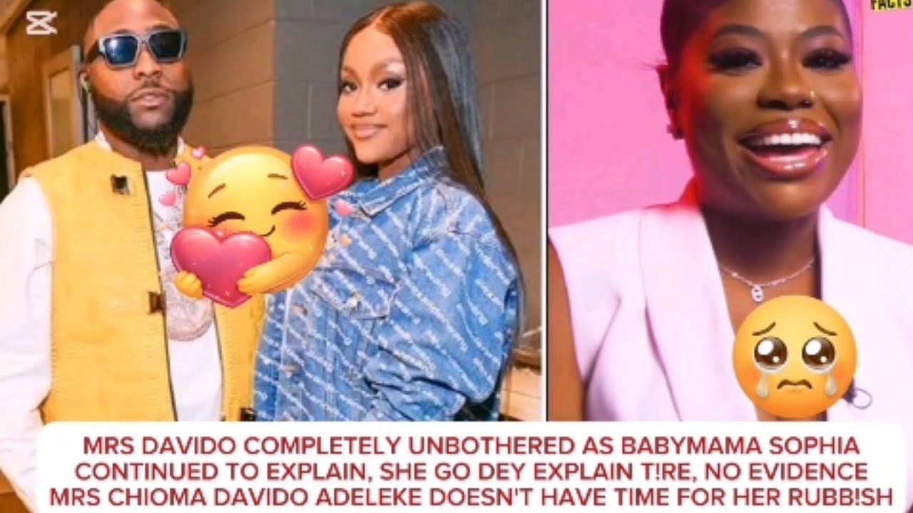 MRS DAVIDO COMPLETELY UNBOTHERED AS BABYMAMA SOPHIA CONTINUED TO EXPLAIN, SHE GO EXPLAIN T!RE #viral