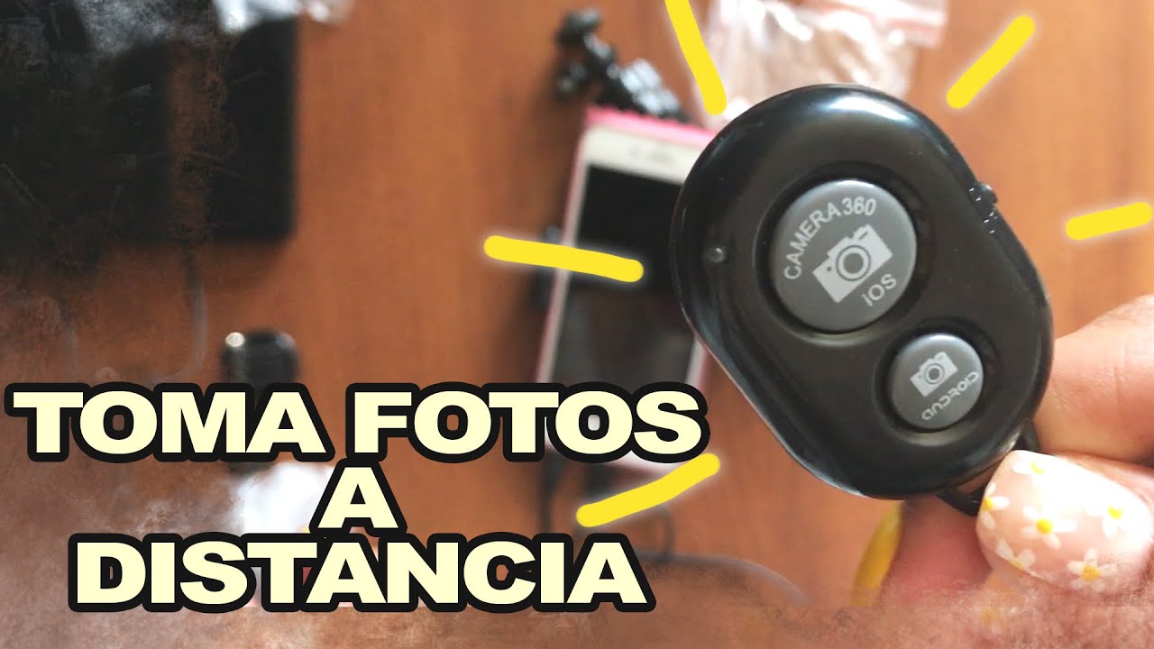 Control  Remoto Bluetooth para tomar fotos a distancia en IPhone Y Android (AMAZON)