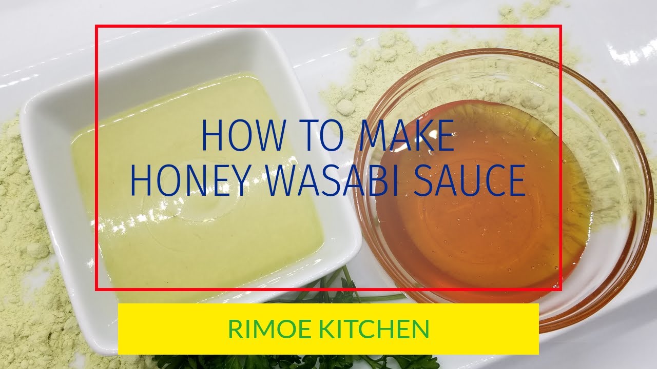 How To Make HONEY WASABI SAUCE - Honey Wasabi Recipe|Honey Wasabi Mayo|For sushi