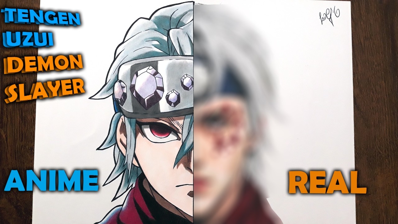 IMPOSSÍVEL❓ Desenhei Uzui REALISTA com cx de 24 lápis 😲