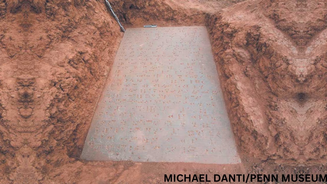 'Significant' palace door sill uncovered in Iraq's ancient city of Nimrud