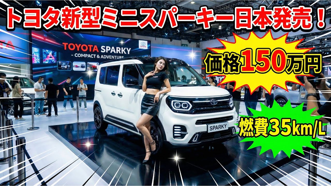 【2026年最新】トヨタ新型ミニスパーキー日本発売！価格150万円・燃費35km/L・ディーゼル搭載の全貌