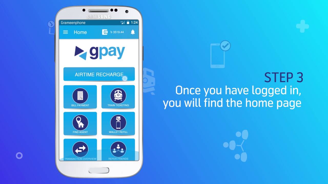 GPAY App Tutorial - Login & Wallet Refill